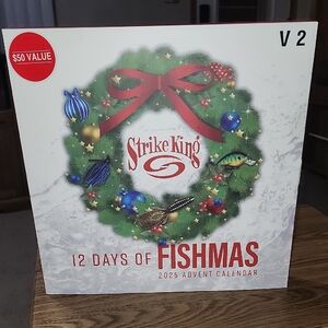 Strike King 12 Days of Fishmas Advent Calendar Fishing Lure Christmas Countdown